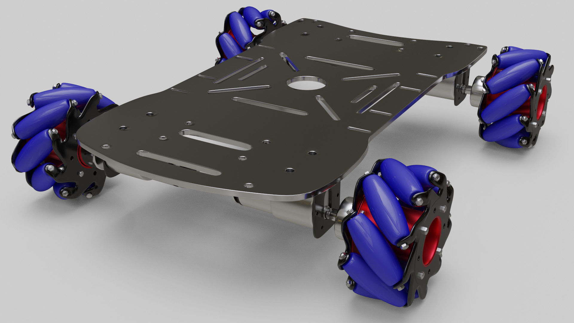 3D Mecanum robot platform CGTrader