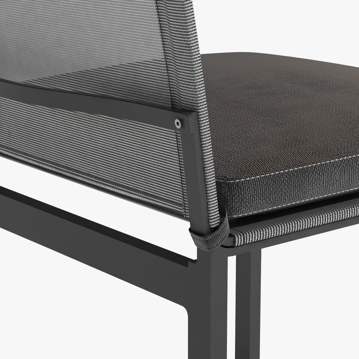 AEGEAN ALUMINUM SIDE CHAIR by restoration hardware 3D model CGTrader