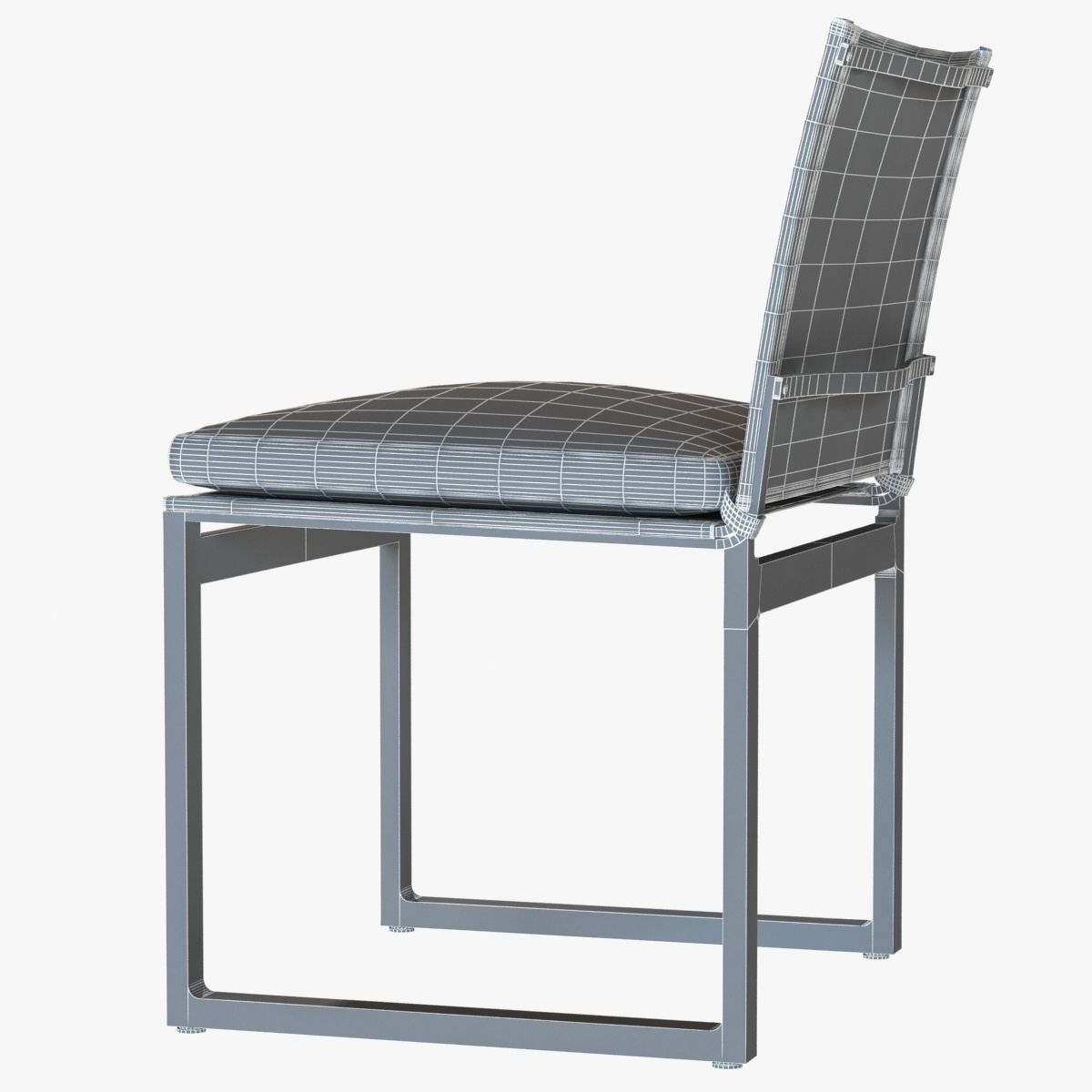 AEGEAN ALUMINUM SIDE CHAIR by restoration hardware 3D model CGTrader