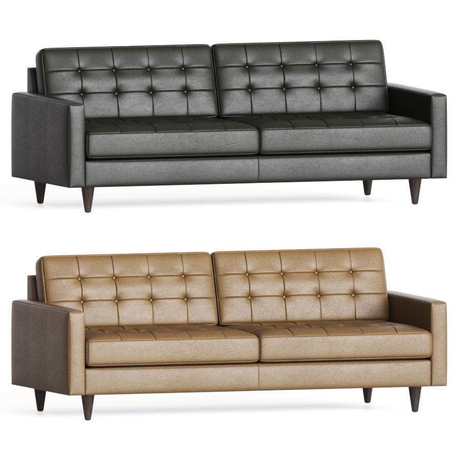 Eliot Leather Sofa Joybird 3D model CGTrader