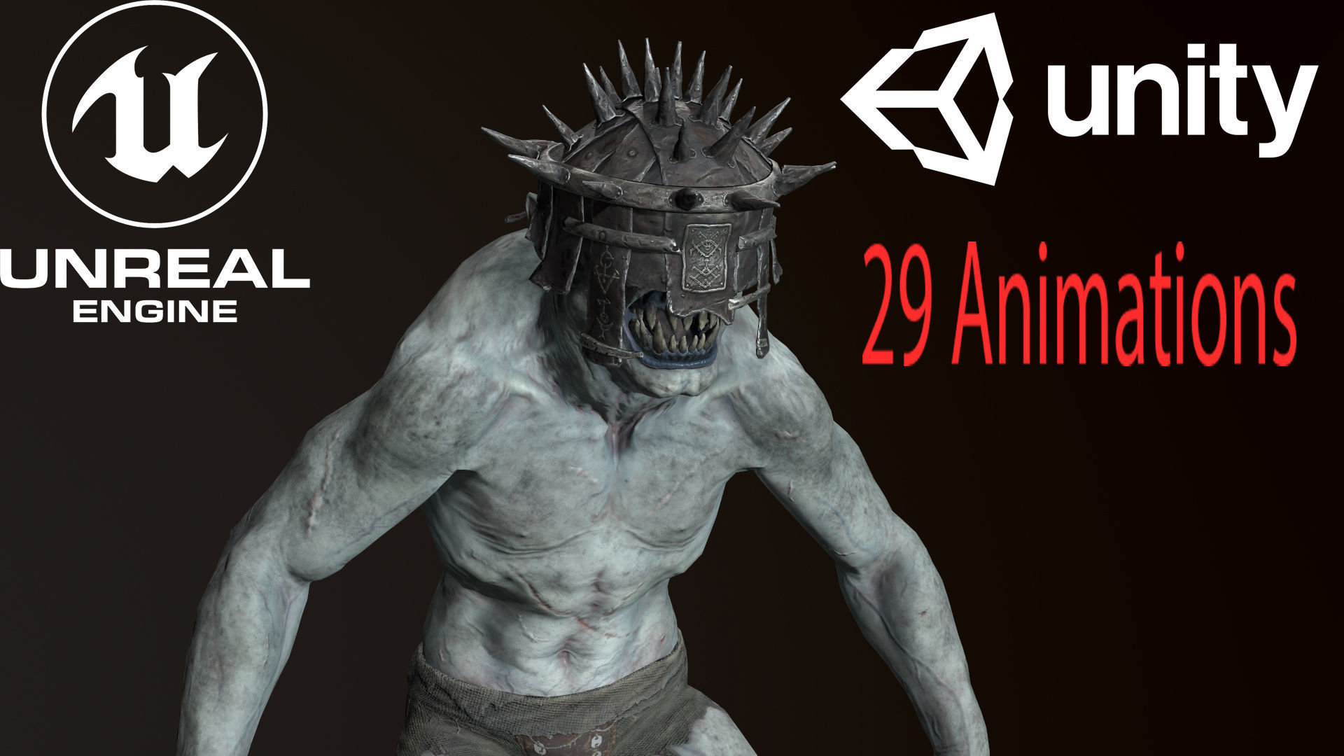 3D model Blind Monster VR / AR / low-poly rigged animated | CGTrader