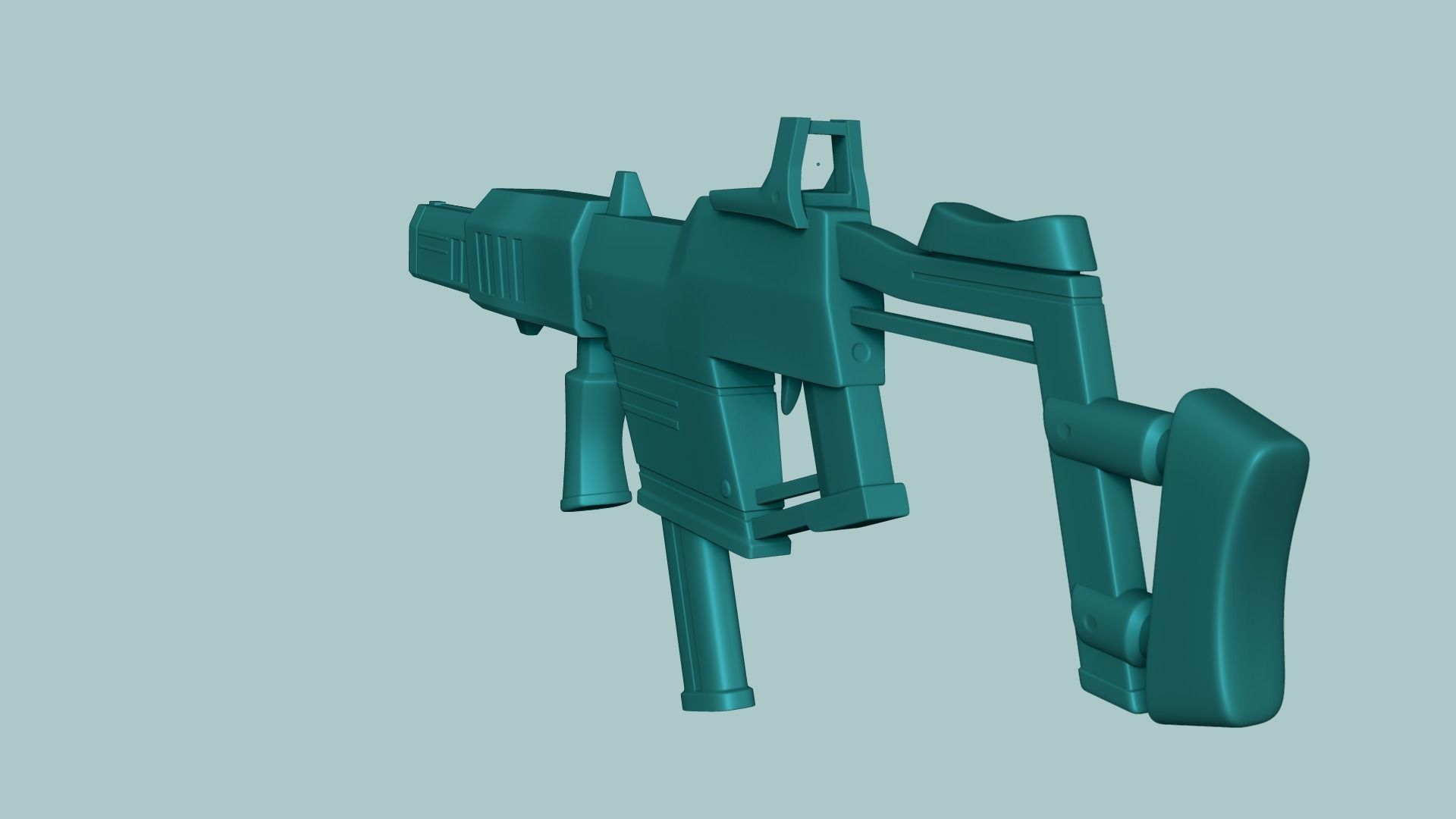 3D model Sci-Fi Kriss Vector - Submachine Gun - Weaponry VR / AR / low ...