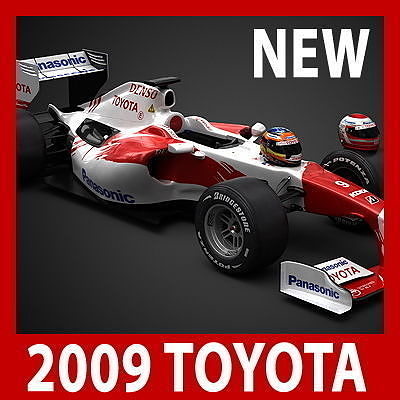 F1 2009 Panasonic Toyota TF109 3D model