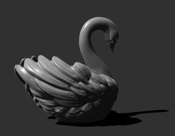 2 swan for 3d printing 3D model 3D printable | CGTrader