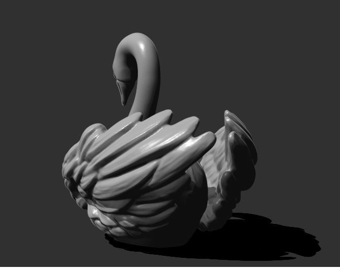 2 swan for 3d printing 3D model 3D printable | CGTrader