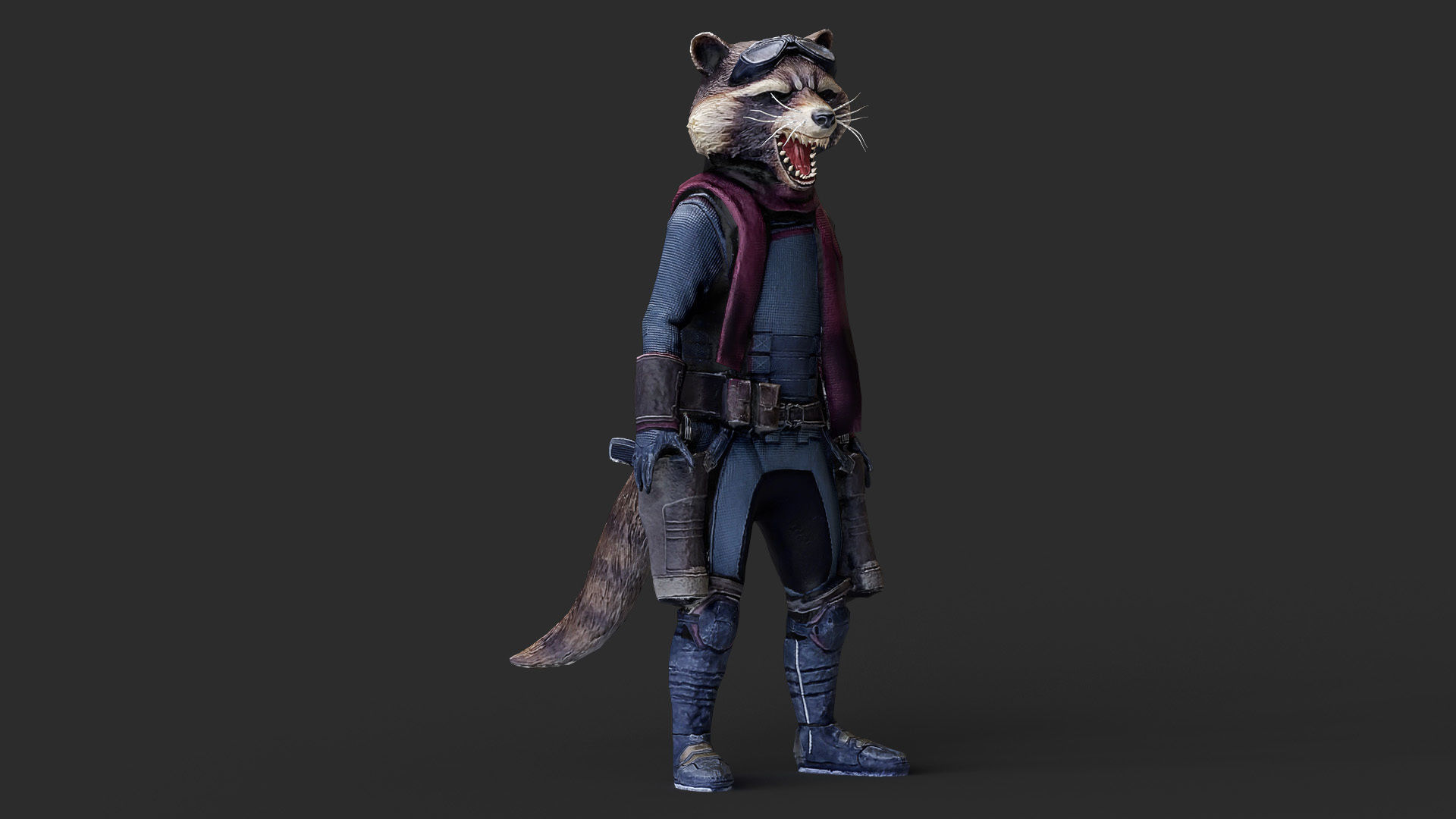 Rocket Racoon Model View 3D model Rocket Racoon 3d model Scan VR / AR / low-poly | CGTrader