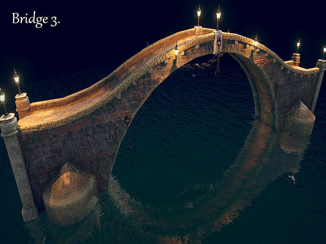 Bridge Low-poly 3D model