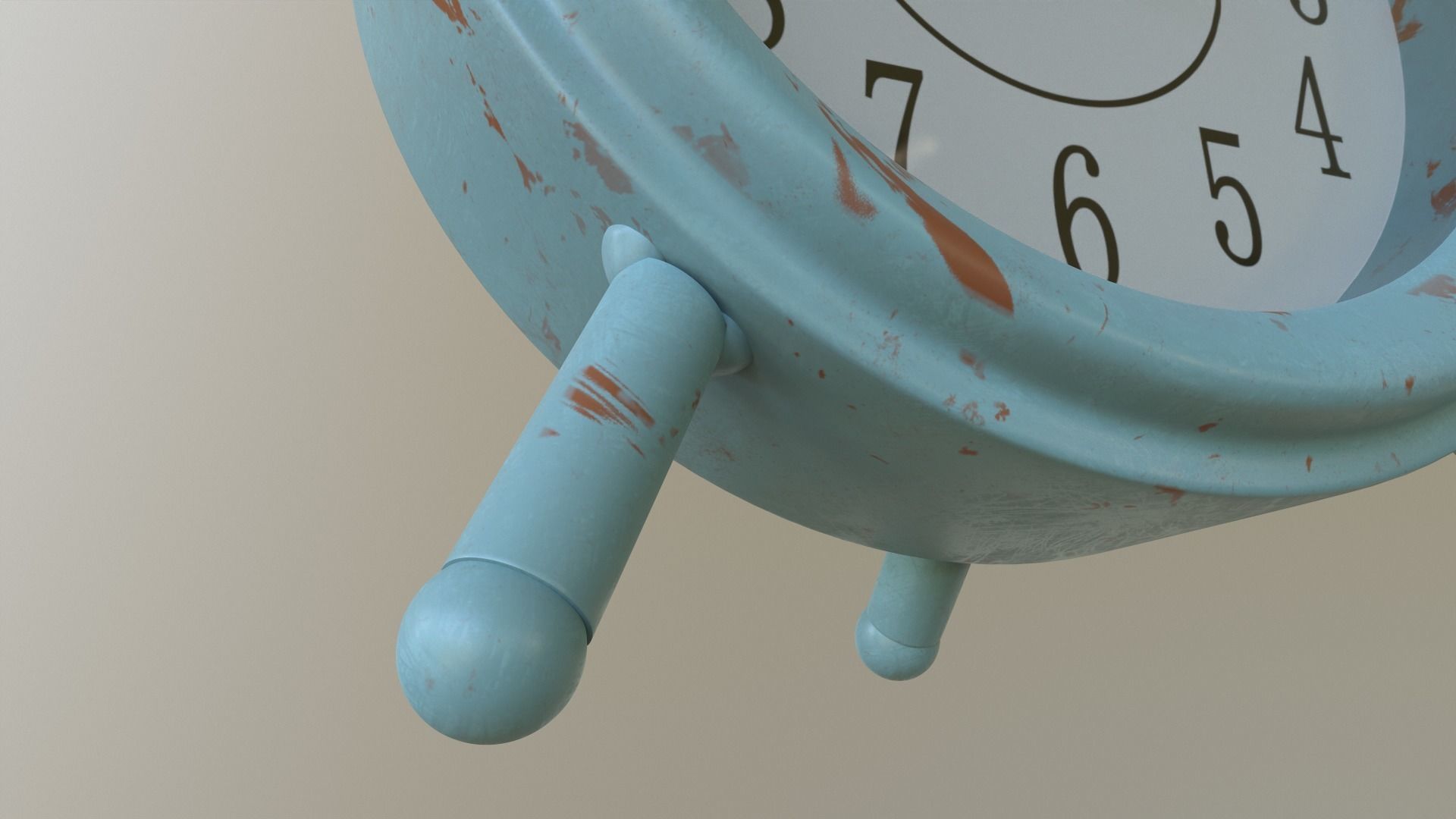 Industrial Alarm clock Table Clock Tabletop Clock MantelClock 3D model