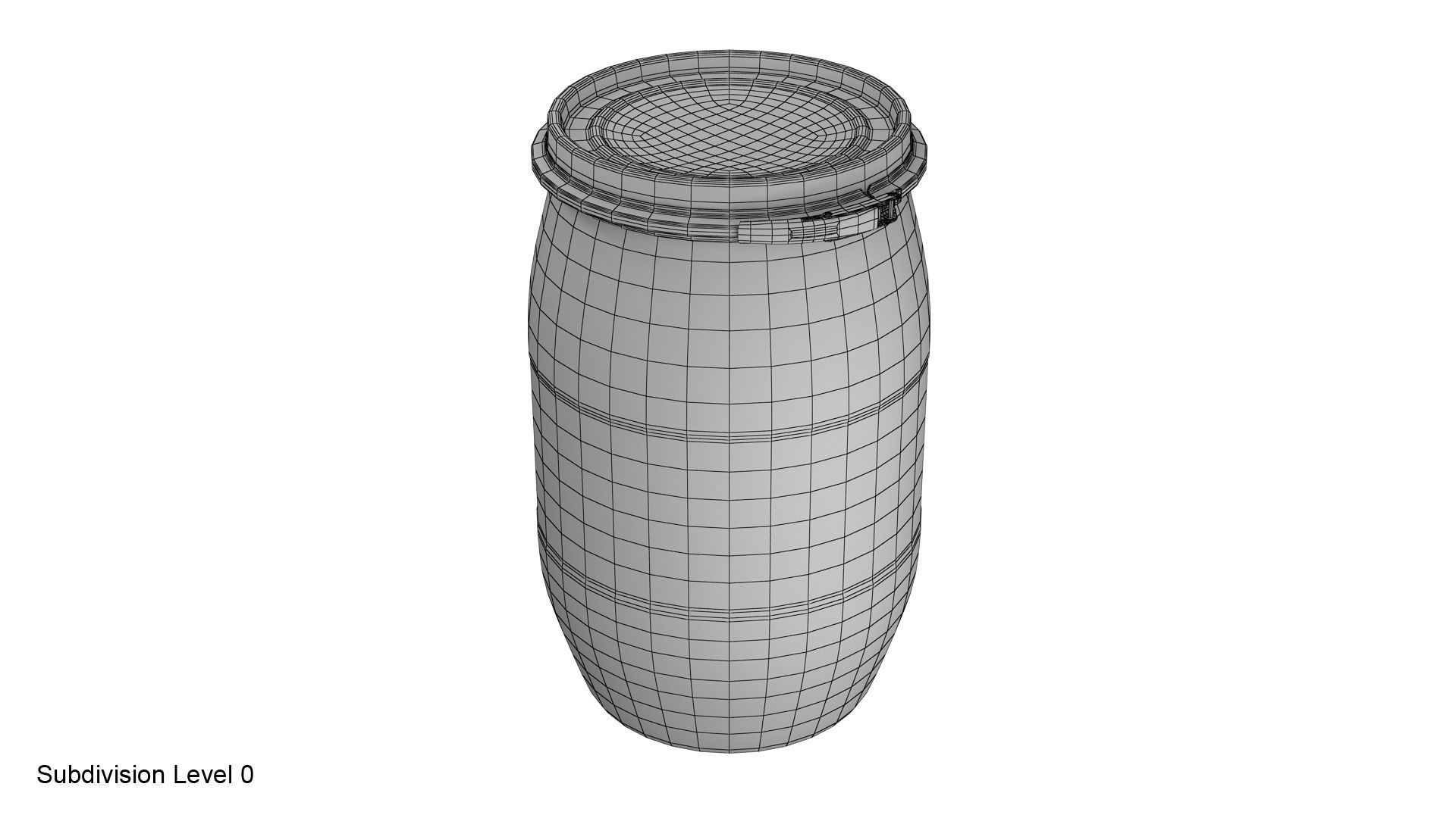 Plastic Barrel With Lid And Clamp 3D Model CGTrader Plastic barrel with lid and clamp 3d model cgtrader