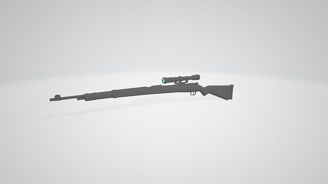 LowPoly Old Sniper free 3D model | CGTrader