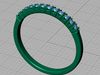 Diamond Ring Stackable Ring 3dmodel 3D model 3D printable | CGTrader