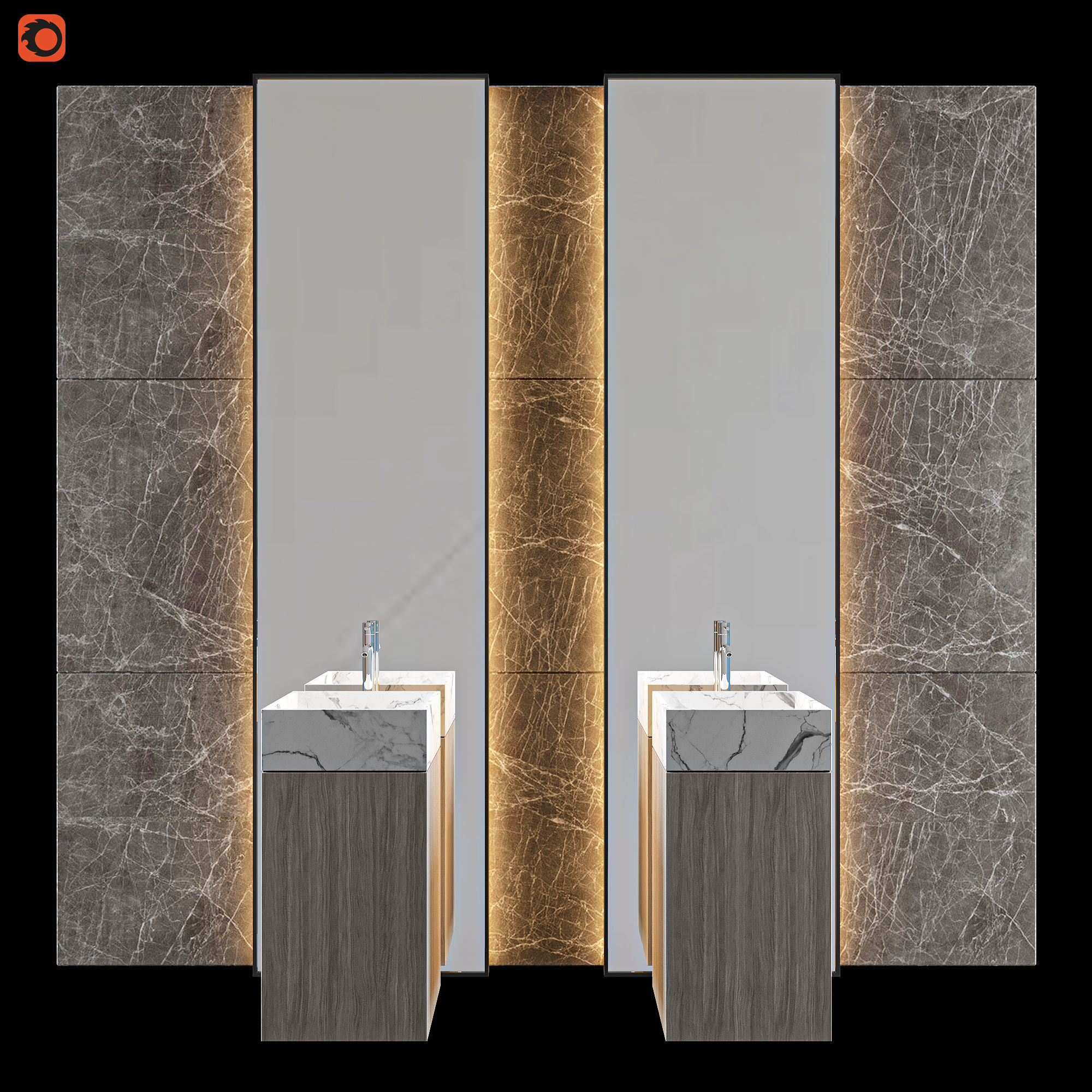 LUXURY - Wash Basin 11 3D model