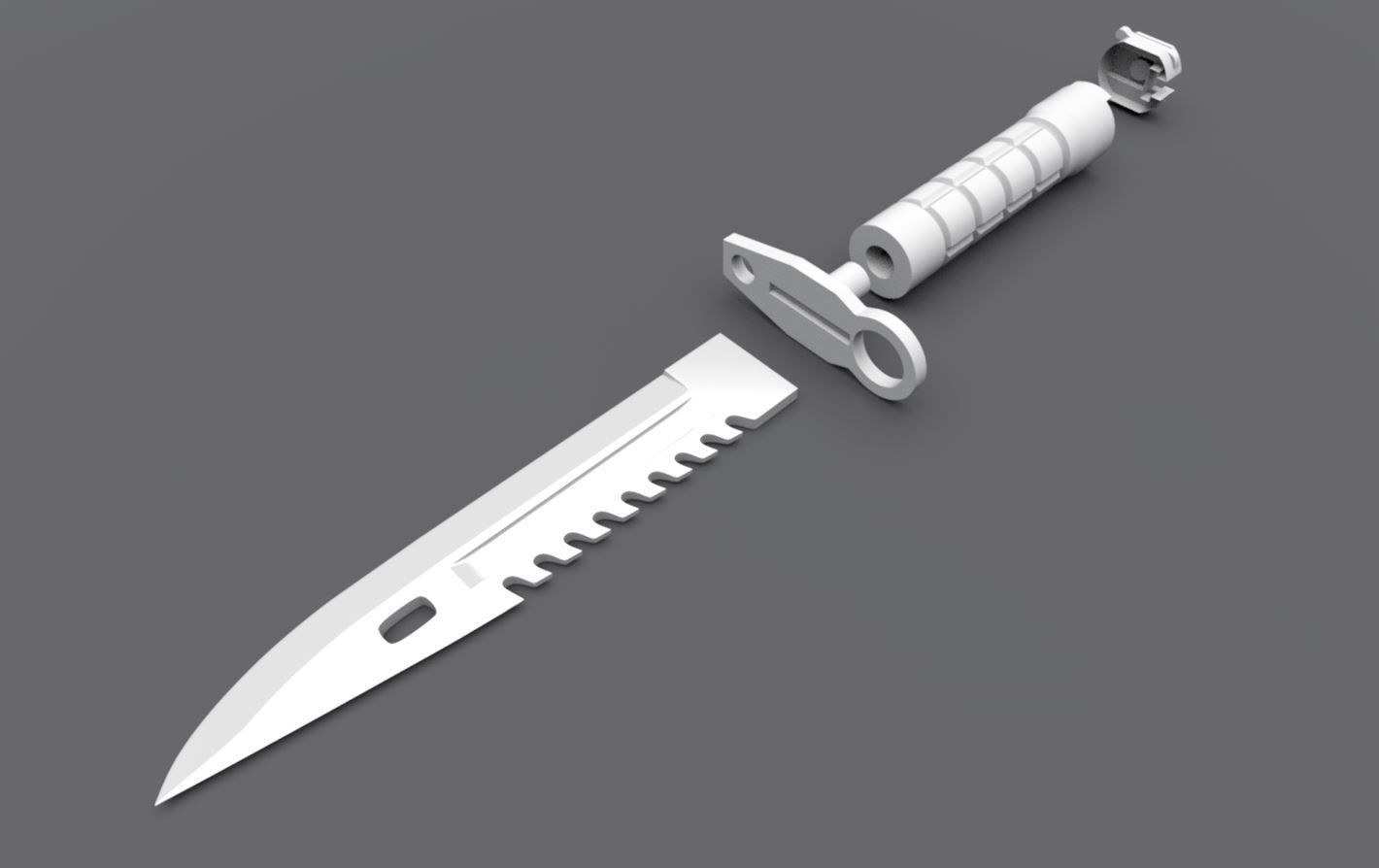 M9 Bayonet Printable 3D model 3D printable | CGTrader