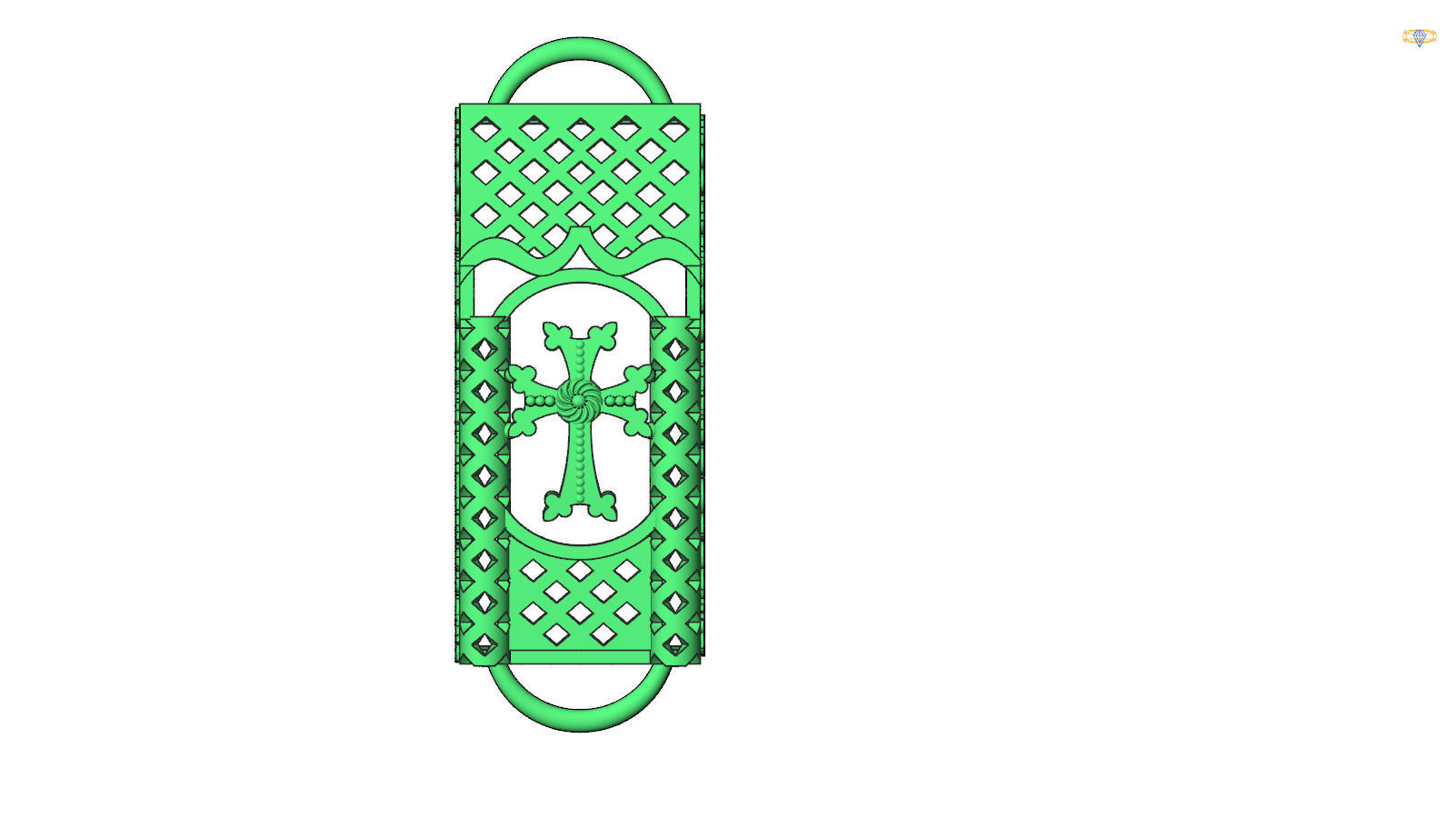 armenian bracelet khachkar 3D model 3D printable | CGTrader
