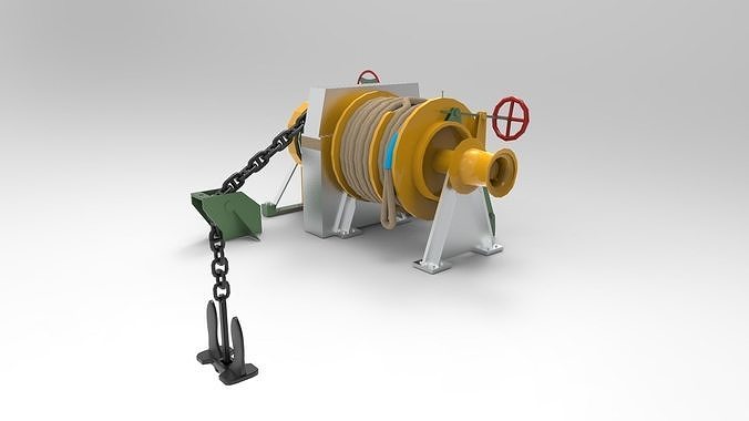 Windlass Anchor 3D model | CGTrader