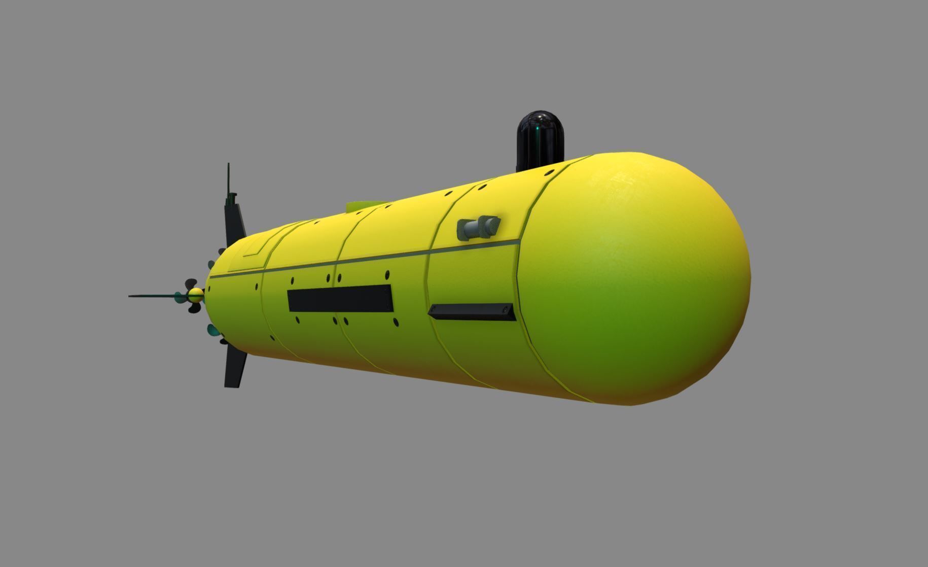 autonomous underwater vehicle Pilgrim 3D model CGTrader