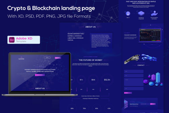 Crypto and Blockchain Agency Landing Page