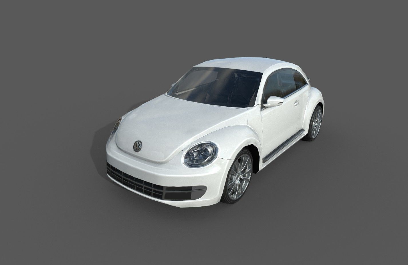 Low Poly Car - Volkswagen Beetle 2012