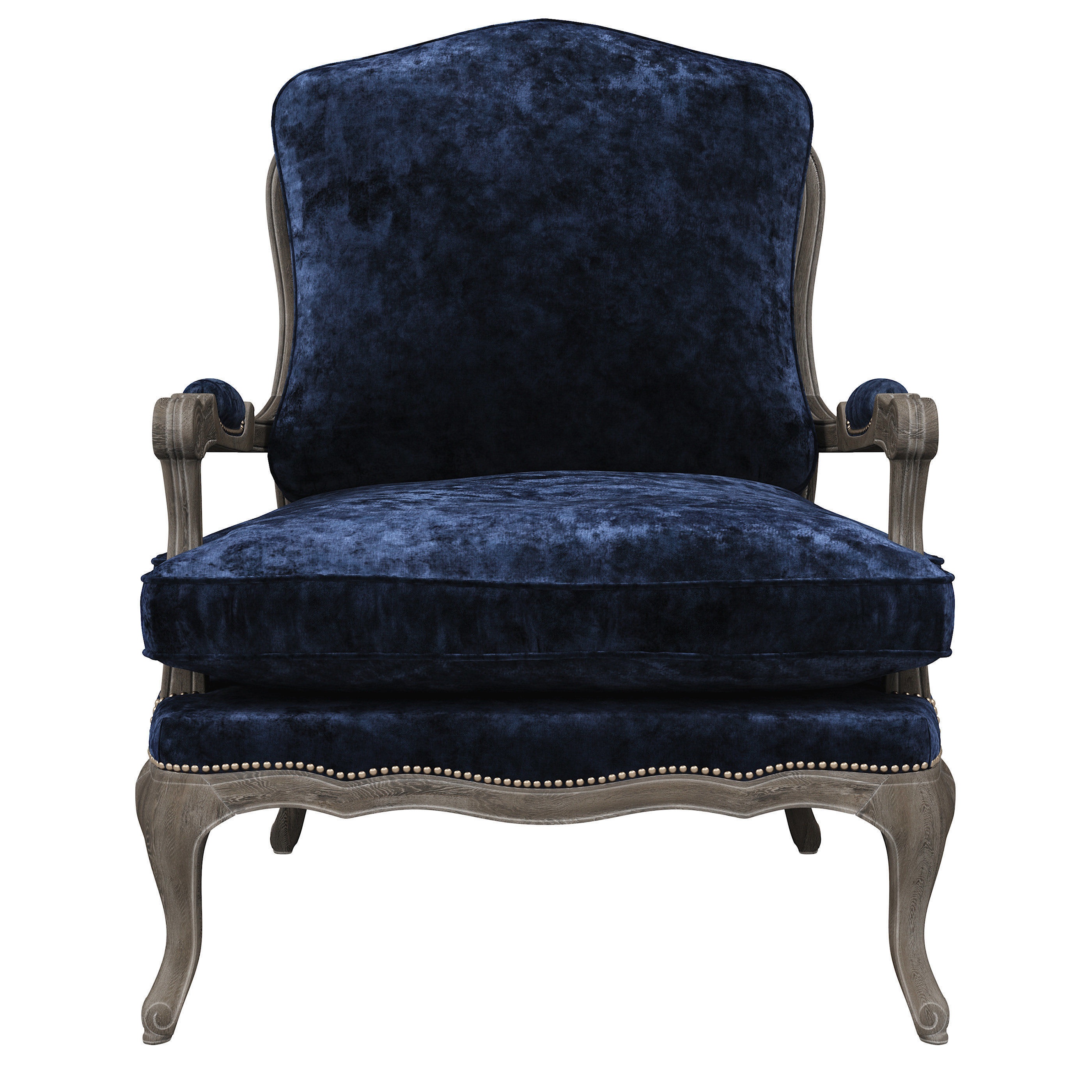 French country armchair bergere 3D model CGTrader