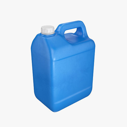 Plastic container blue 02 3D model | CGTrader