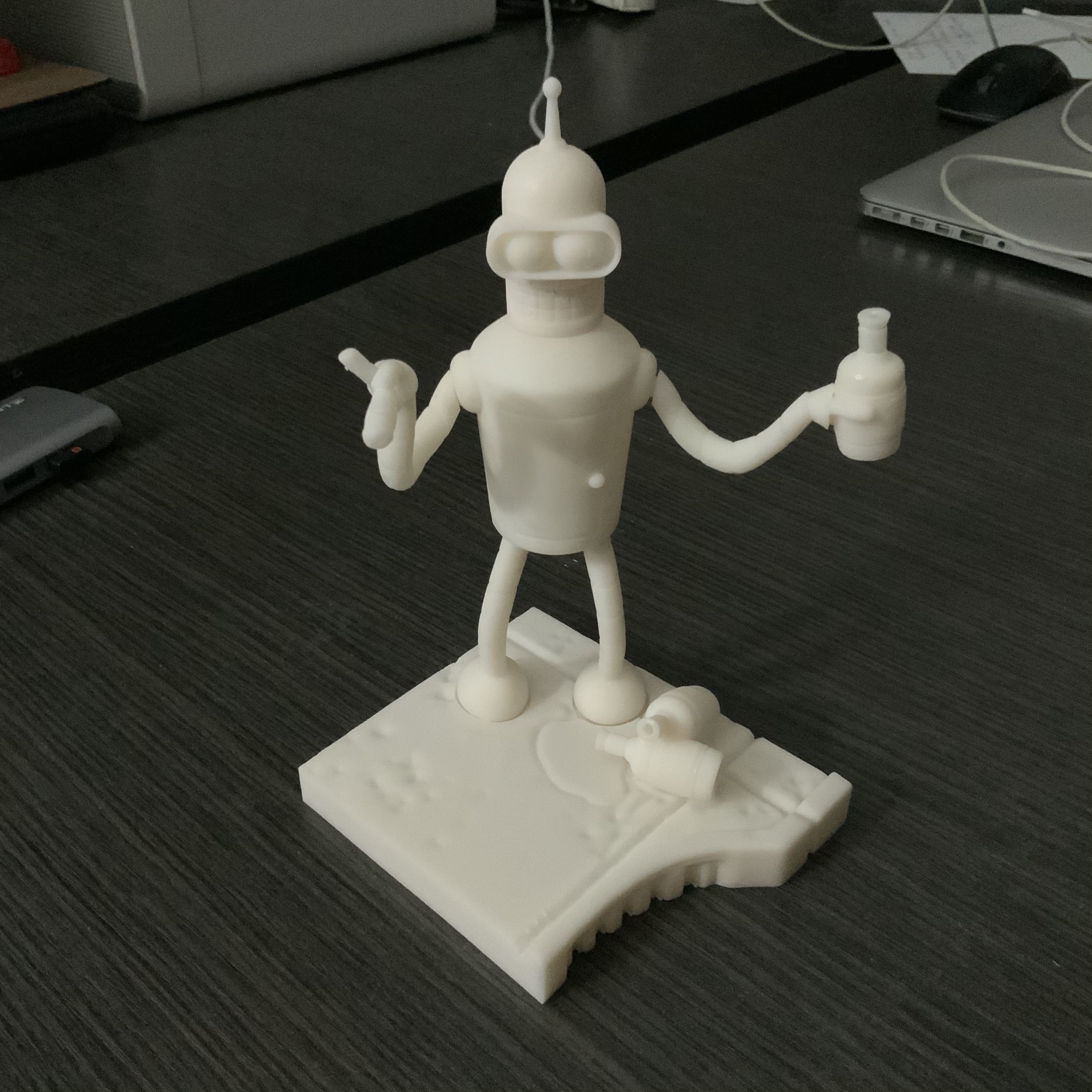 Drinking Bender statue from Futurama TV series 3D model 3D printable