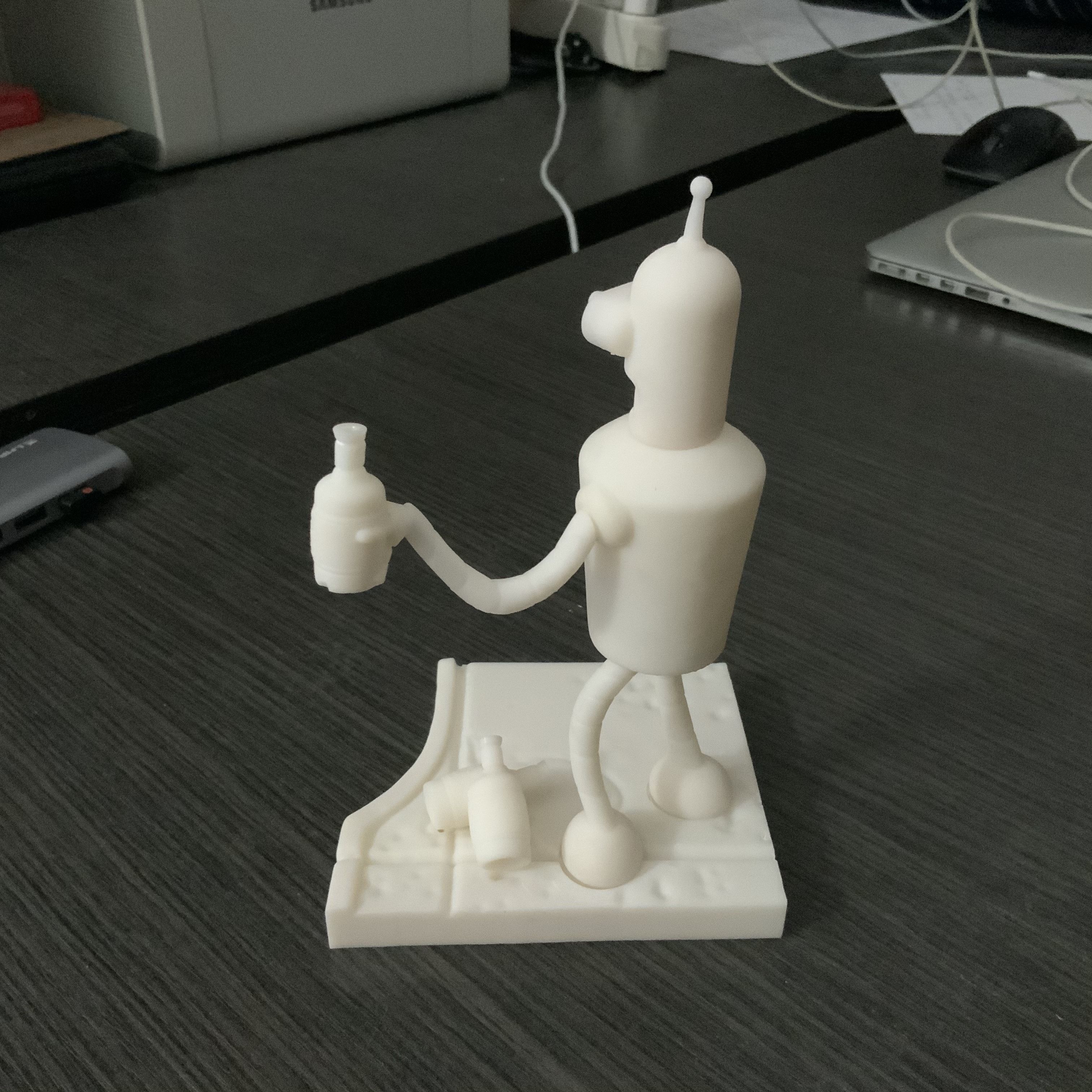 Drinking Bender statue from Futurama TV series 3D model 3D printable