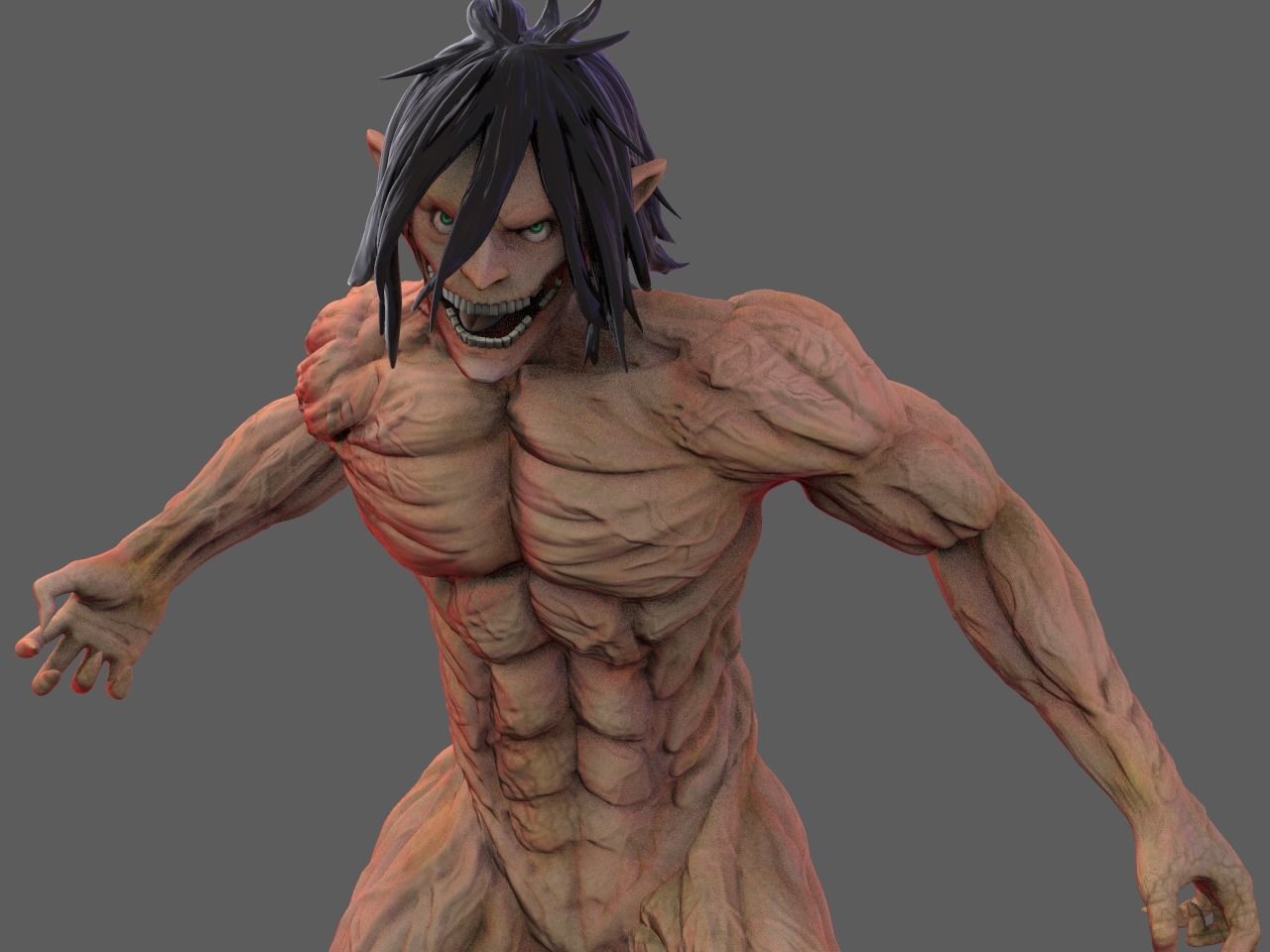 Attack Titan 3D model 3D printable CGTrader