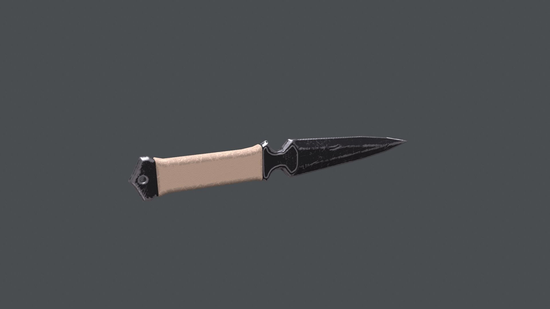 3D model Throwing Military Knife Low-Poly 3D Model VR / AR / low-poly ...