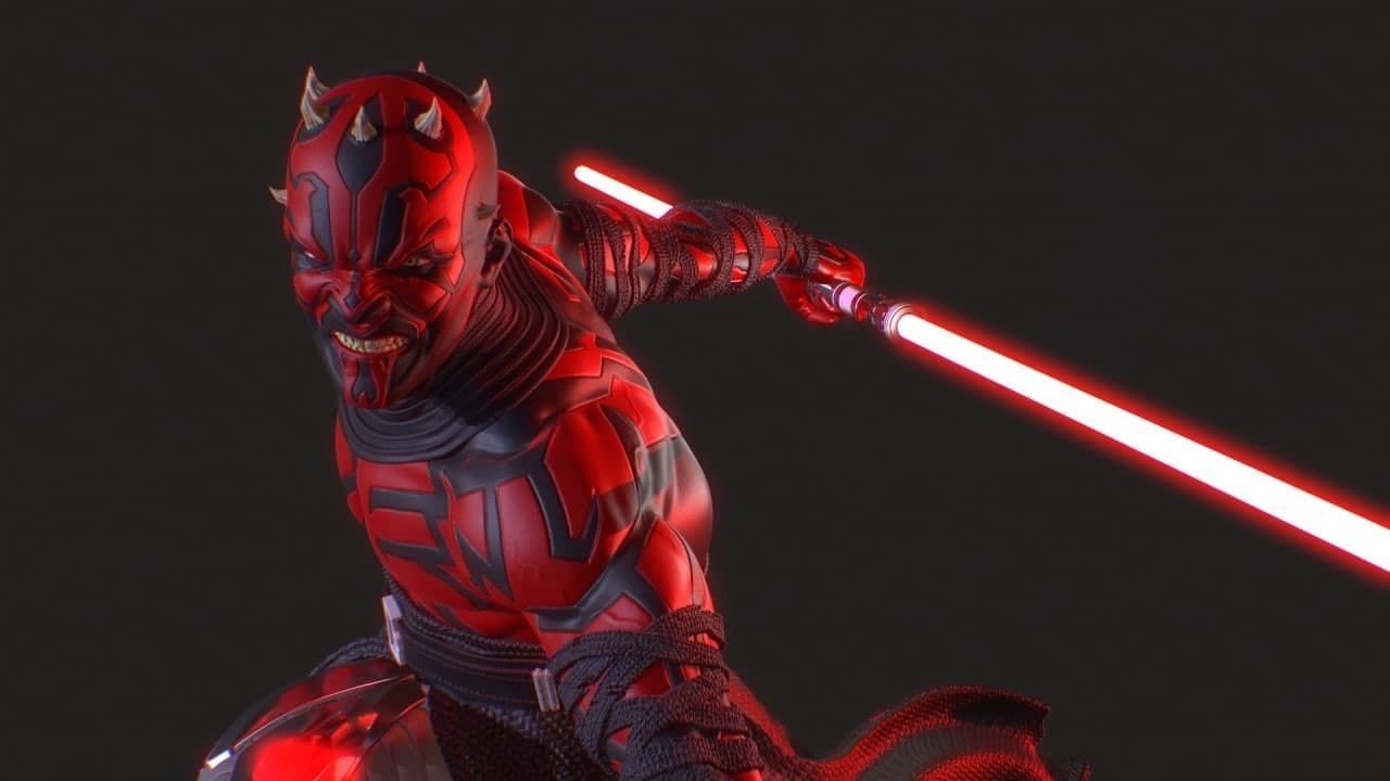 Darth Maul Statue 3D Print Ready 3D model 3D printable | CGTrader