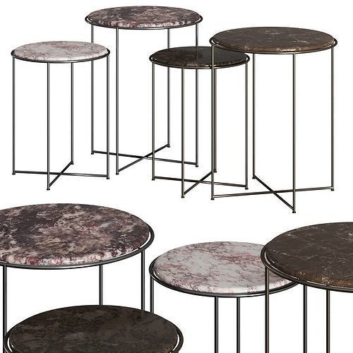 Hamilton Conte Paris Etra Coffee Tables 3D model