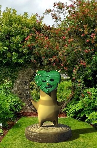 Korok statue with leaf free 3D model 3D printable | CGTrader