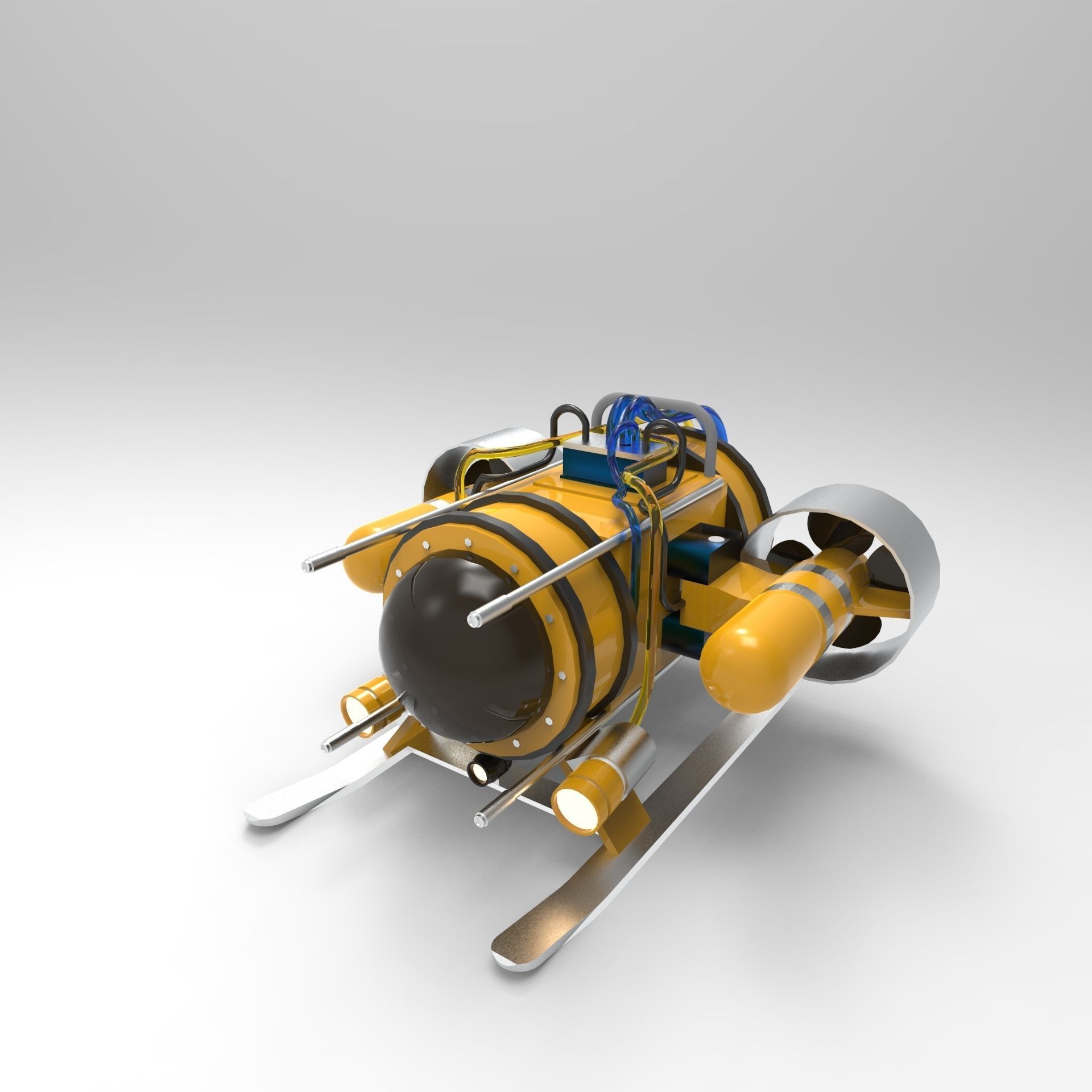 ROV Remotely operated underwater vehicle 3D model CGTrader