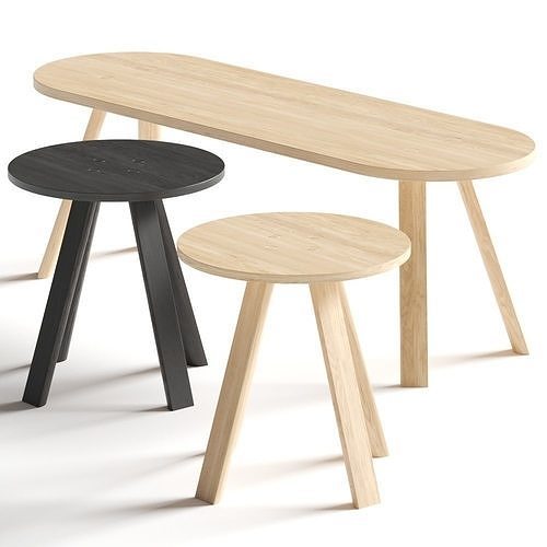 BuzziSpace Buzzimilk Coffee Tables 3D model