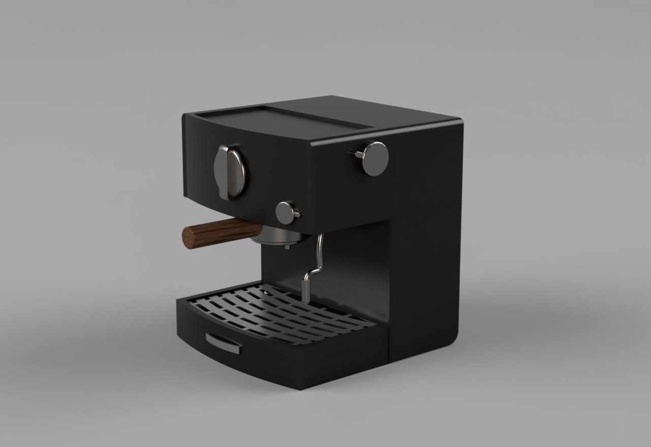 Coffee machine free VR / AR / lowpoly 3D model CGTrader