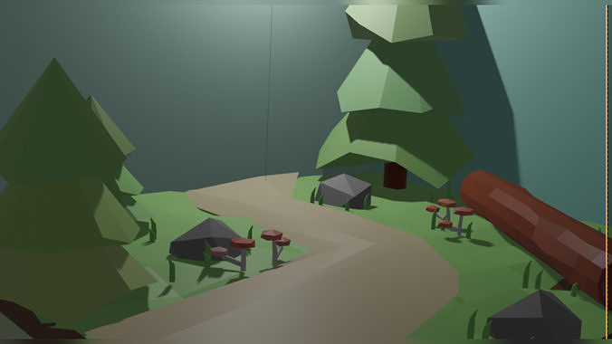 Simple Planet Low-poly 3D model