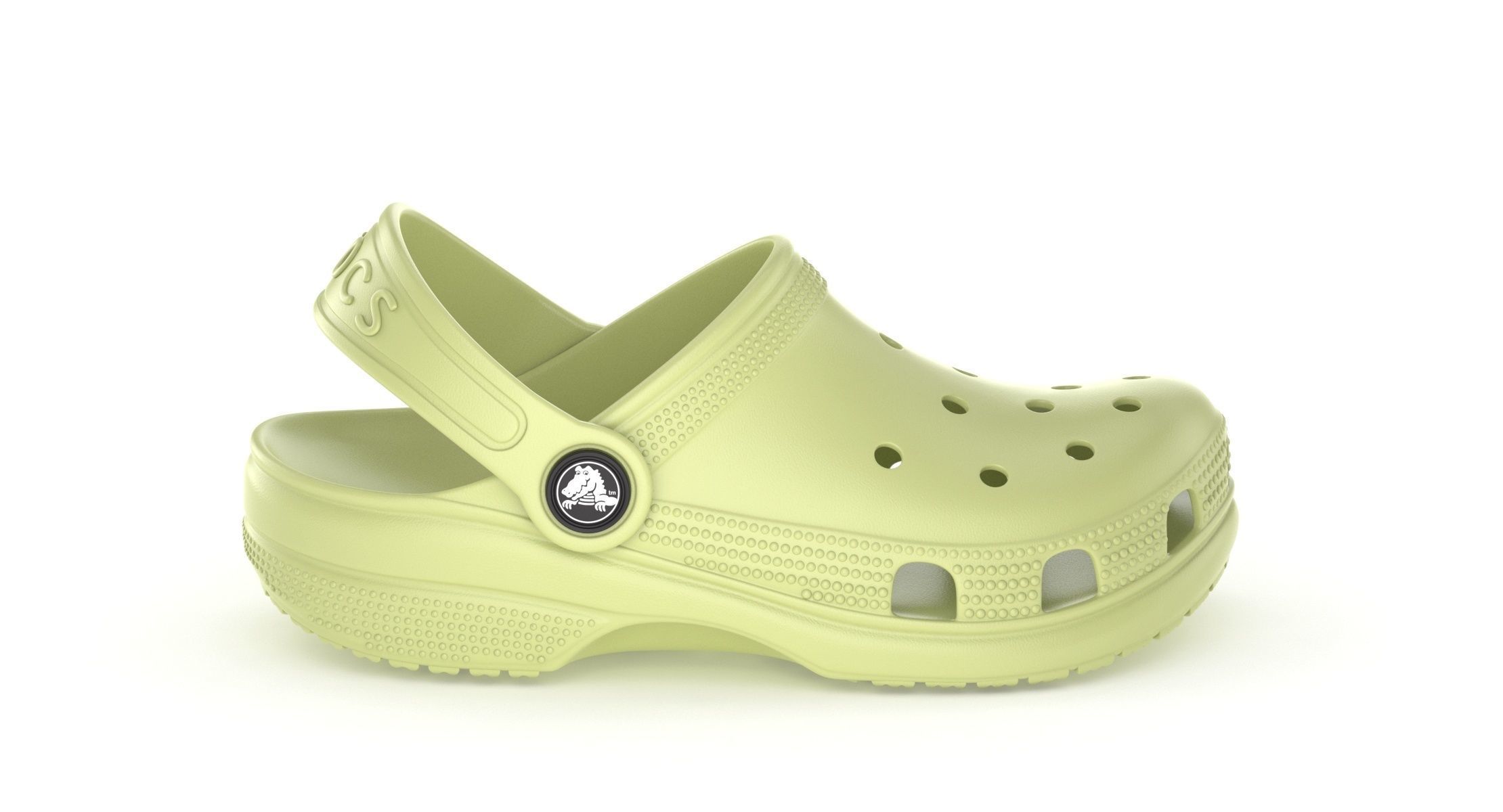 Crocs Classic Clog Lime Zest 3D model CGTrader