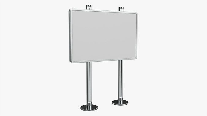Advertising stand display mockup 04 3D model