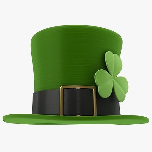 3D model Leprechaun Hat VR / AR / low 