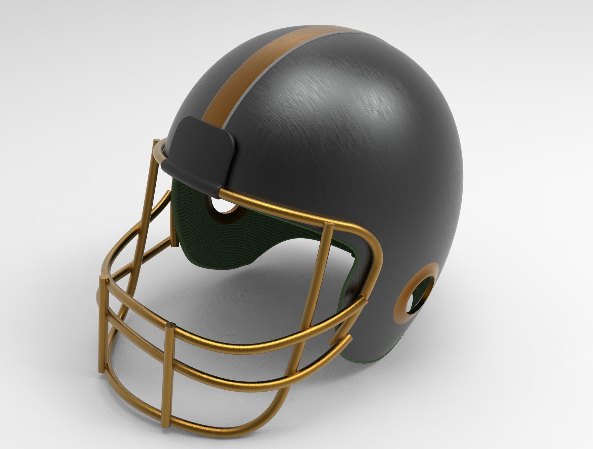 Rugby Helmet 3D model OBJ FBX MA STL SLDPRT IGE