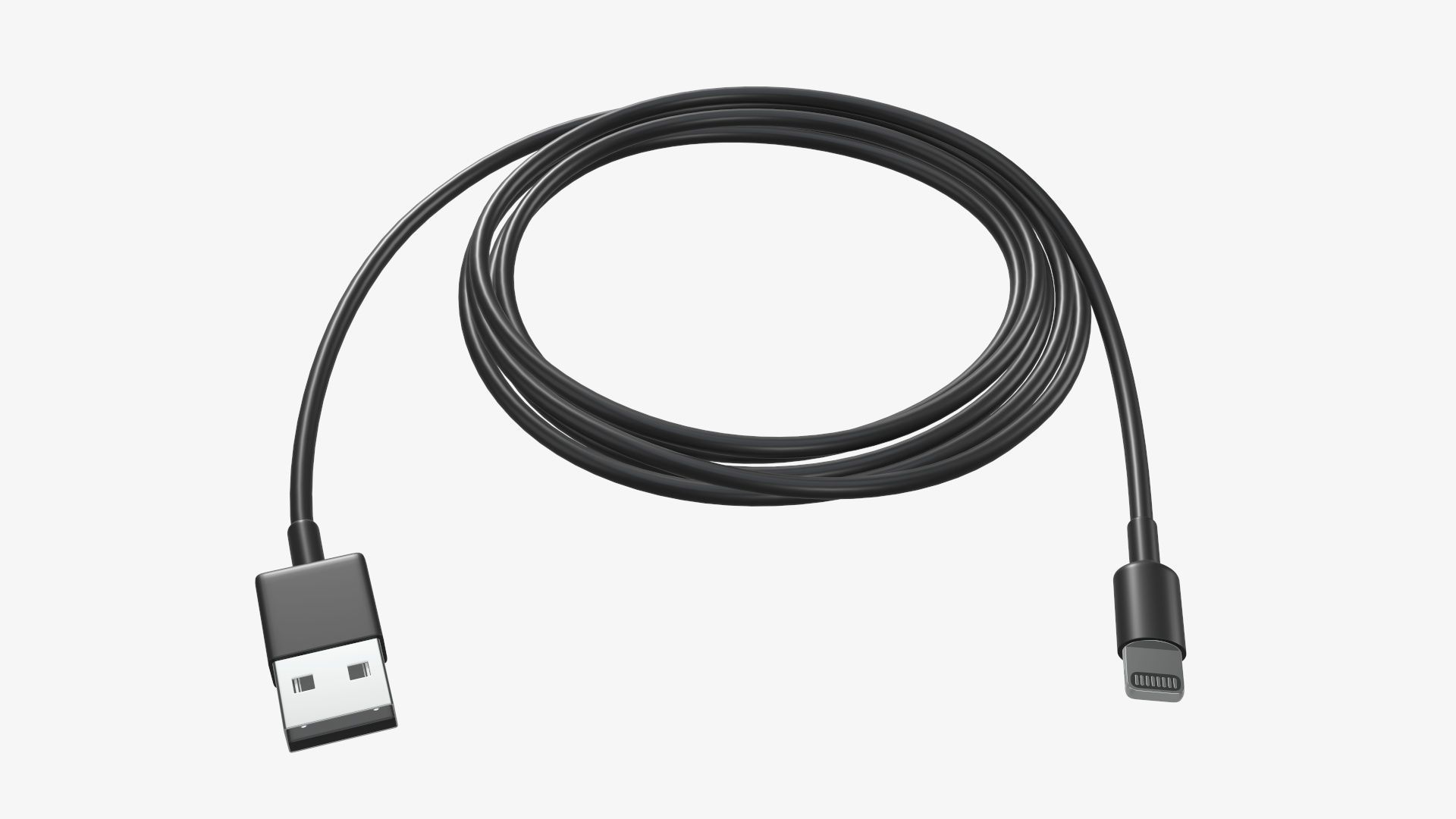 Black lightning to USB cable