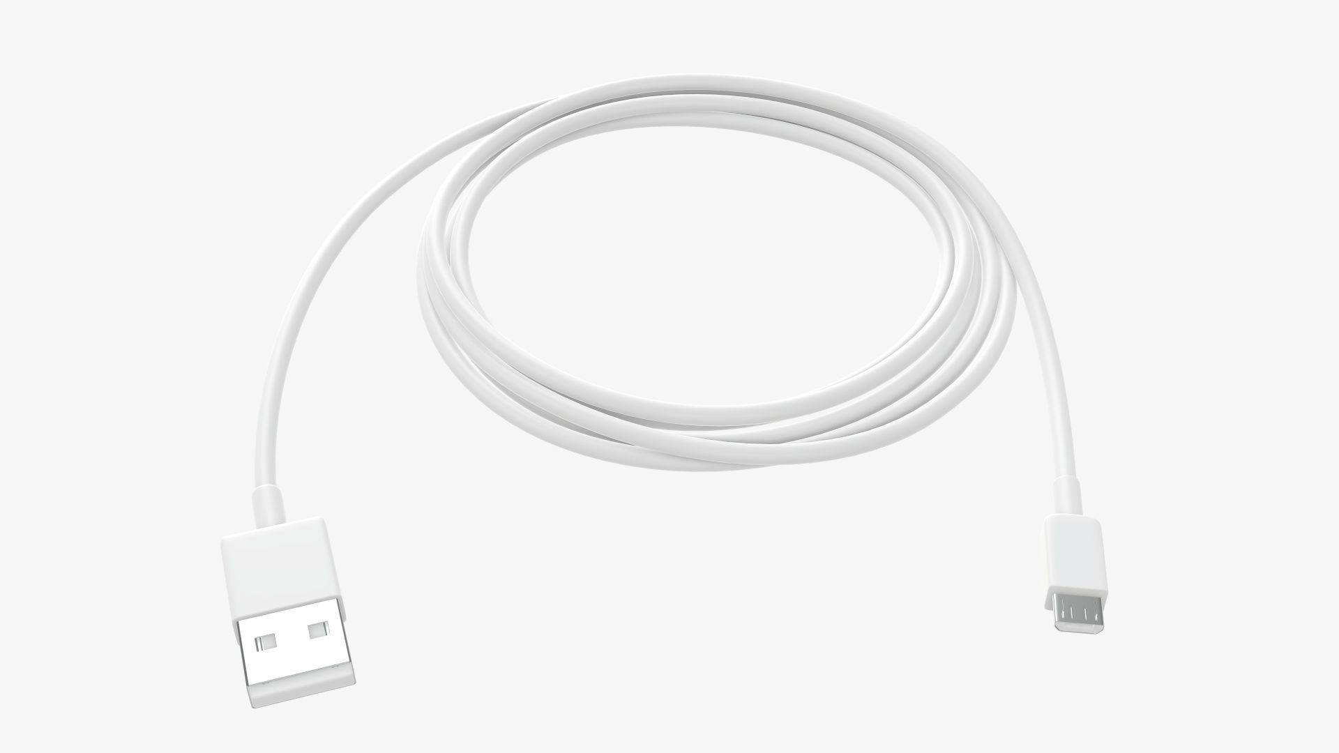 Cable micro-USB to USB white