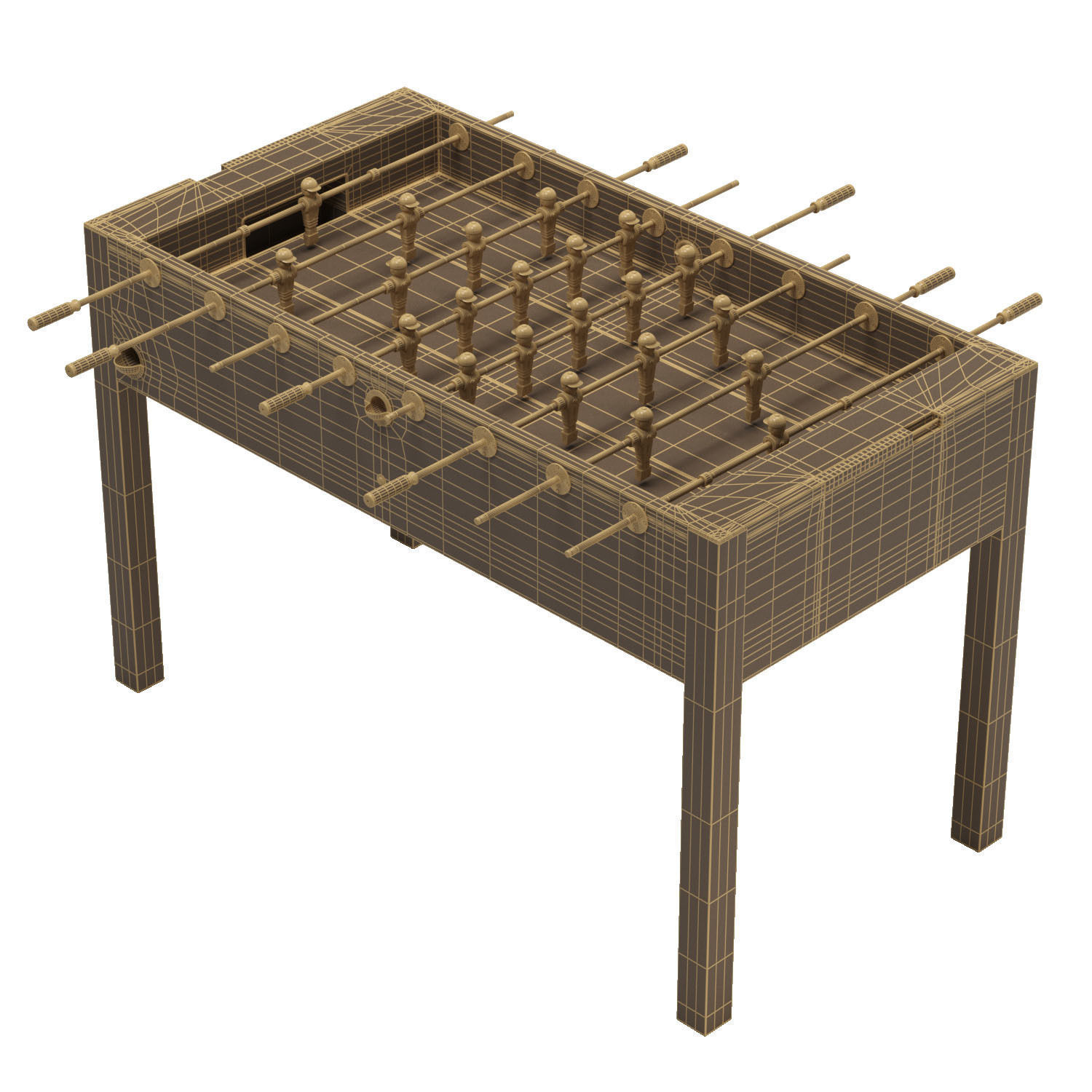 3D model Leonhart table foosball VR / AR / lowpoly CGTrader