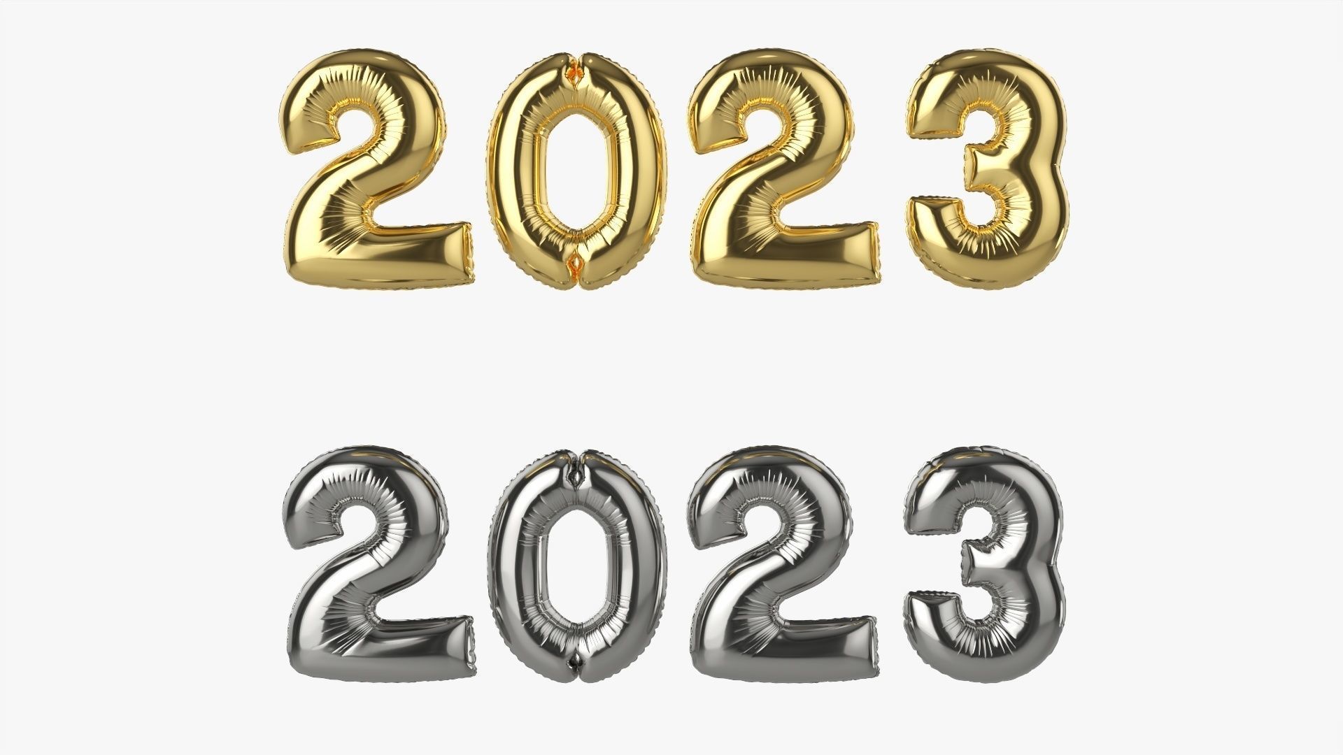 Foil balloon 2023 year numbers