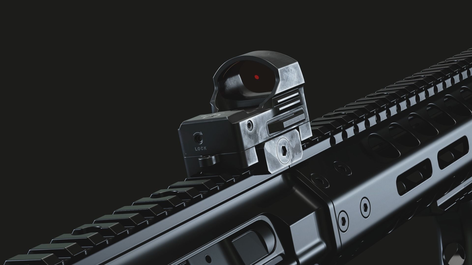 3D model Vortex Razor 6 moa red dot sight VR / AR / lowpoly CGTrader