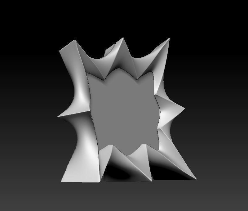 Star Photo Frame 3D model 3D printable CGTrader