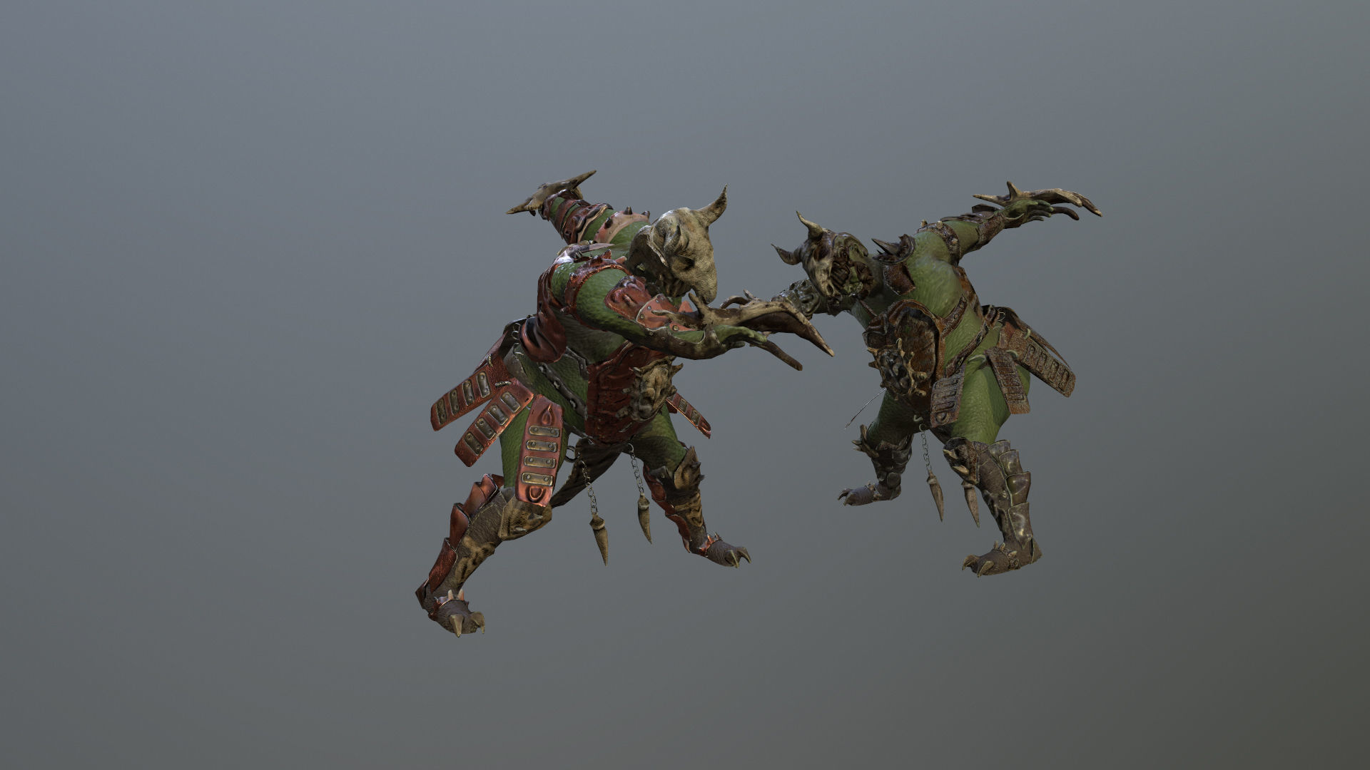 3D model Orc Fat Warrior VR / AR / low-poly | CGTrader