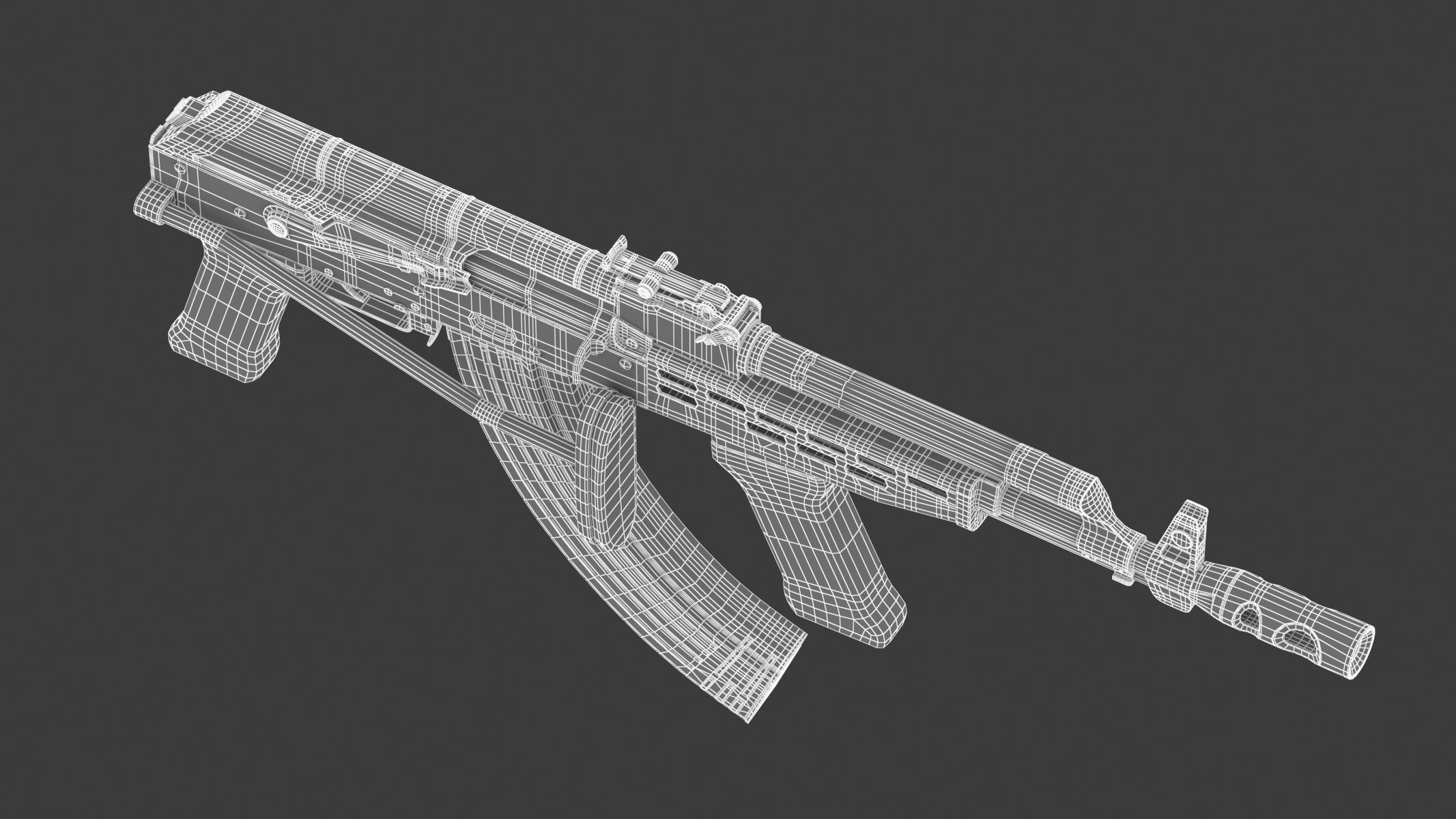 AMD-65 Assault Rifle 3D model | CGTrader