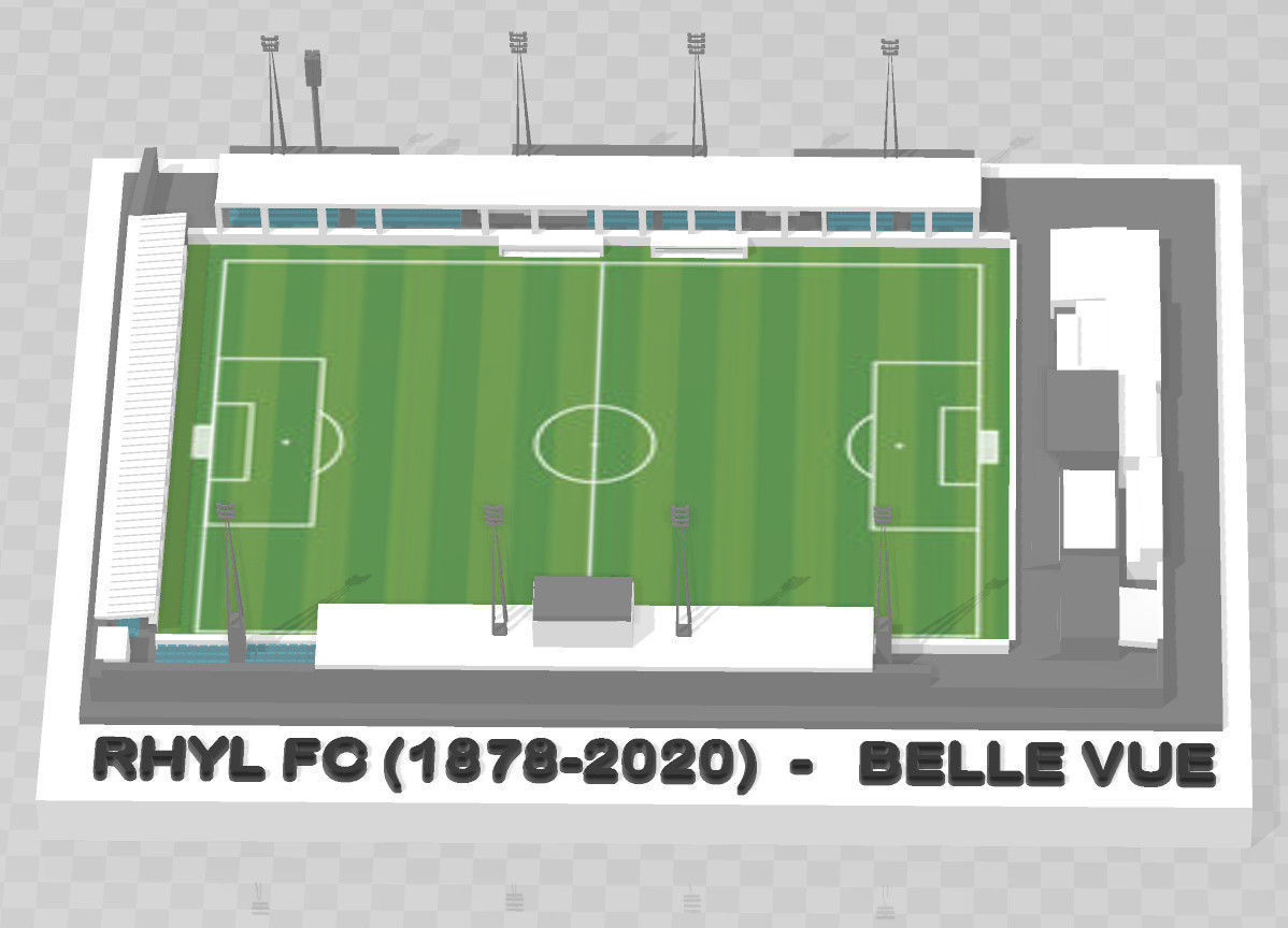 Rhyl FC Belle Vue 3D model 3D printable CGTrader