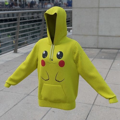 3D model Replaceable print hoodie 