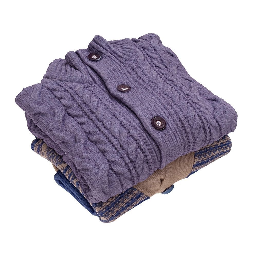 Stack Of Folded Mens Sweaters 018 3D model | CGTrader